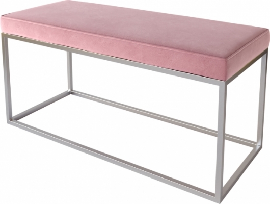 Банкетка Silver Rose белого цвета в аренду