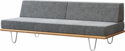 Трехместный диван California Gray серого цвета в аренду