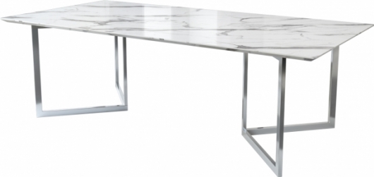 Стол Motus Silver White мрамор в аренду