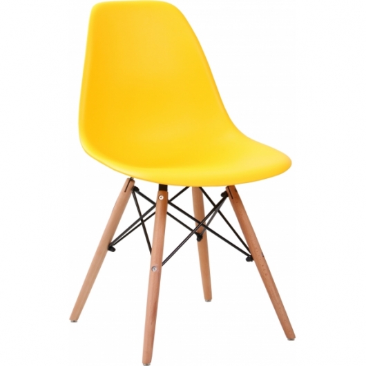Стул Eames Style Yellow желтого цвета в аренду