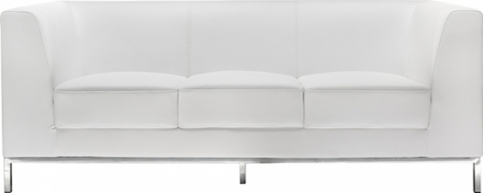 Трехместный диван President White белого цвета в аренду